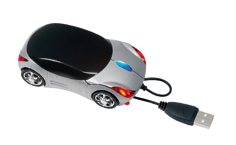 Mysz optyczna USB do komputera PC TRACER, czarny, srebrny 58-1102227 srebrny
