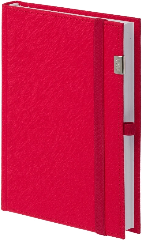 Kalendarz A5, Cross z gumką z metalową datówką, tygodniowy Czerwony z gumką czerwoną 21a5t159b-czerwony-z-gumka-czerwona
