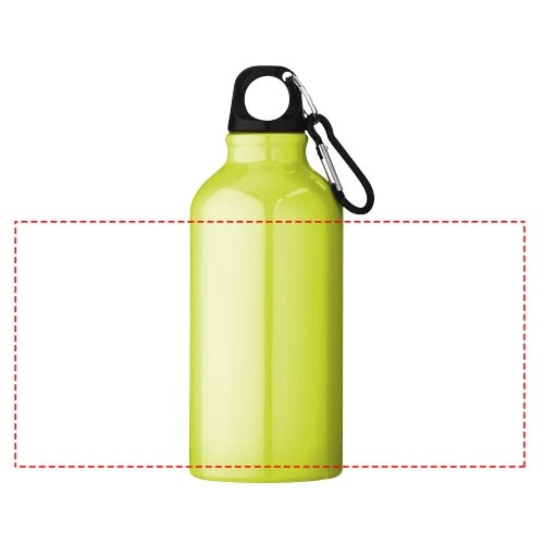 Aluminiowa butelka na wodę Oregon z karabińczykiem o pojemności 400 ml PFC-10000206 żółty