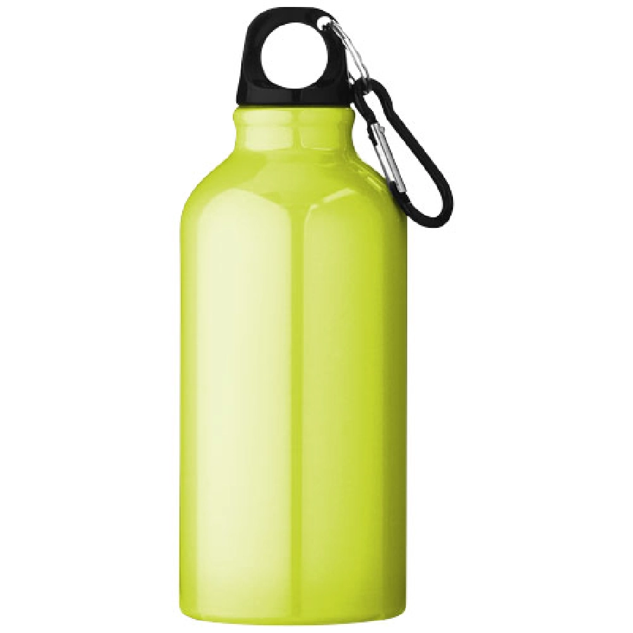 Aluminiowa butelka na wodę Oregon z karabińczykiem o pojemności 400 ml PFC-10000206 żółty