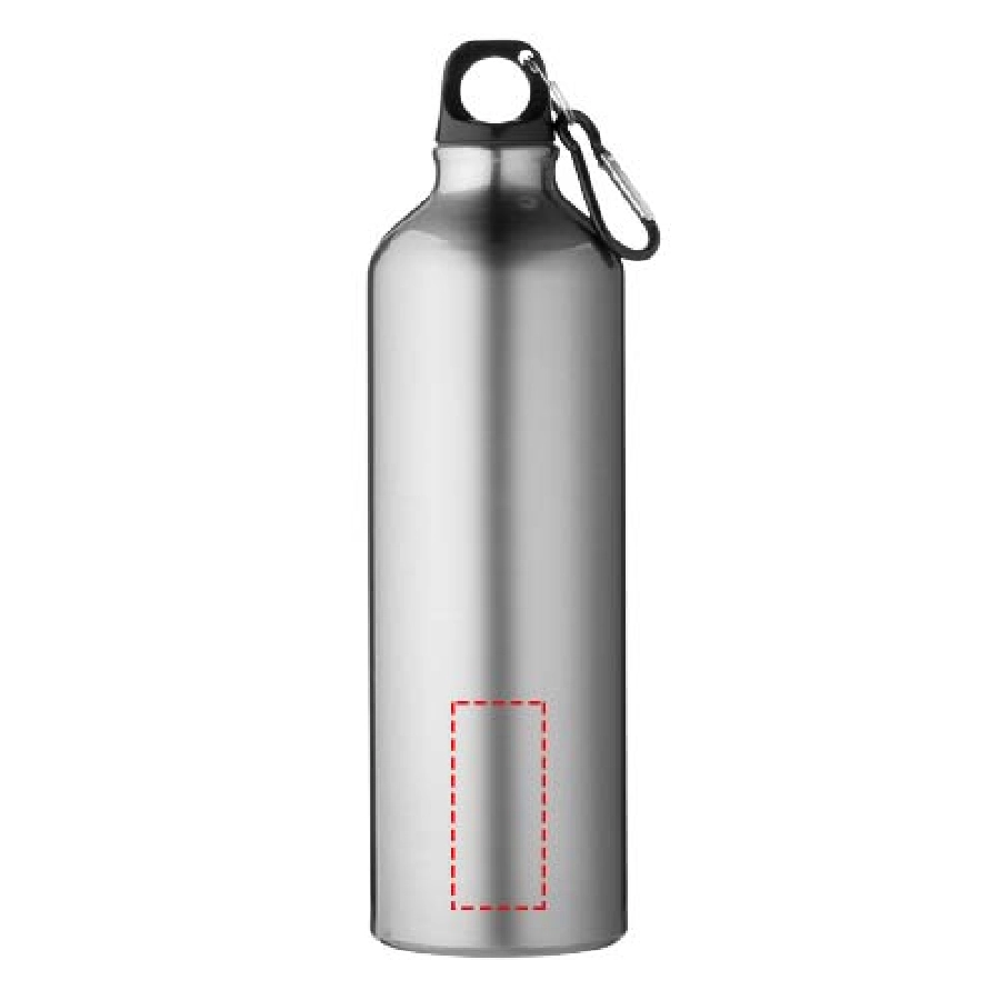 Aluminiowa butelka na wodę Oregon z karabińczykiem o pojemności 770 ml PFC-10029701 srebrny
