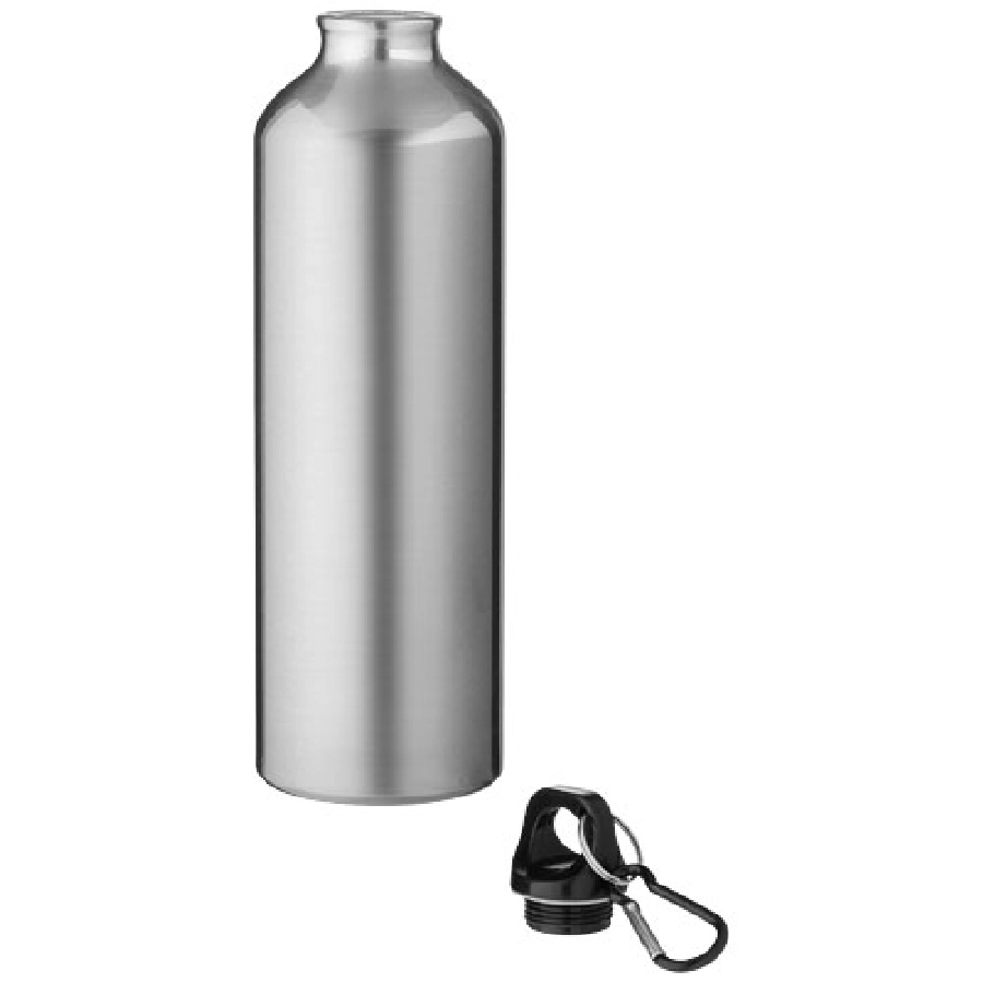 Aluminiowa butelka na wodę Oregon z karabińczykiem o pojemności 770 ml PFC-10029701 srebrny
