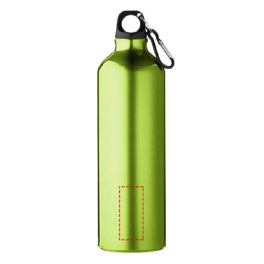 Aluminiowa butelka na wodę Oregon z karabińczykiem o pojemności 770 ml PFC-10029702 zielony