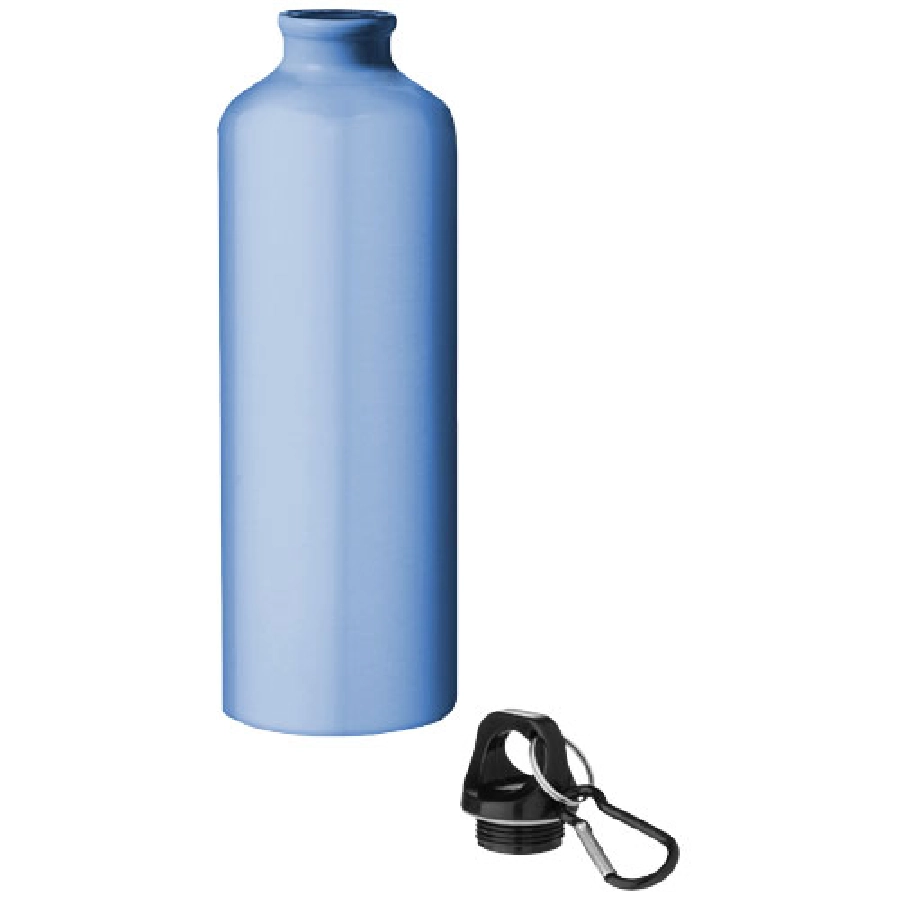 Aluminiowa butelka na wodę Oregon z karabińczykiem o pojemności 770 ml PFC-10029704 niebieski