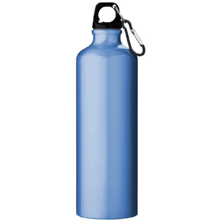 Aluminiowa butelka na wodę Oregon z karabińczykiem o pojemności 770 ml PFC-10029704 niebieski
