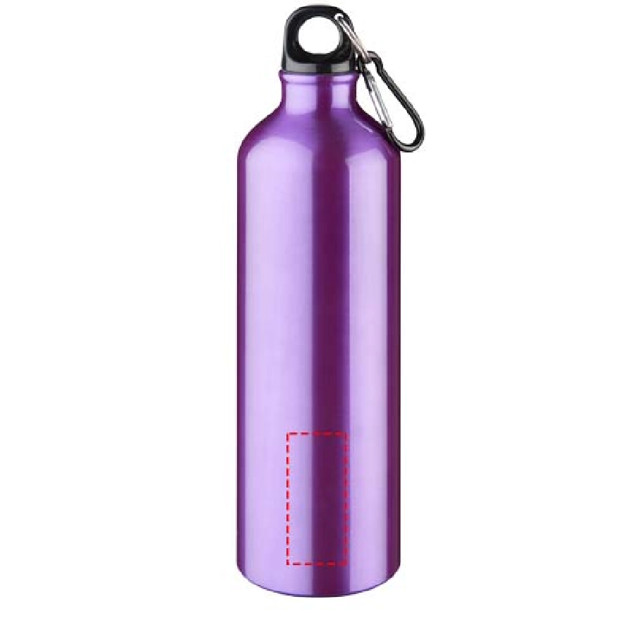 Aluminiowa butelka na wodę Oregon z karabińczykiem o pojemności 770 ml PFC-10029708 fioletowy