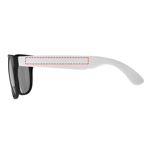 Kolorowe okulary przeciwsłoneczne Retro PFC-10034403 biały