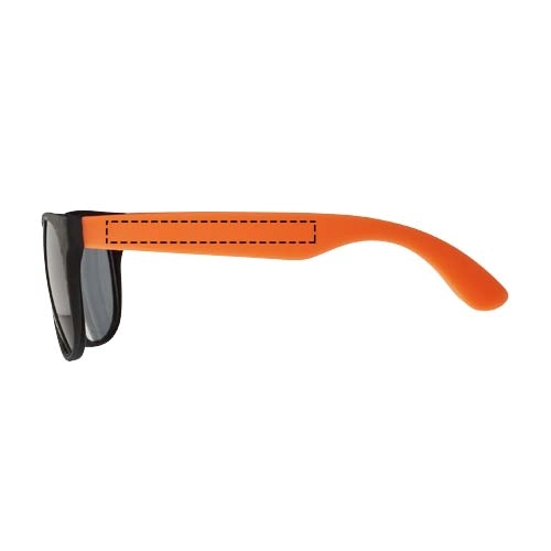 Kolorowe okulary przeciwsłoneczne Retro PFC-10034405 pomarańczowy