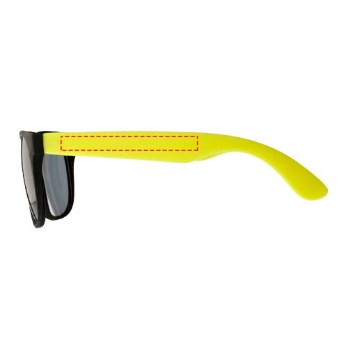 Kolorowe okulary przeciwsłoneczne Retro PFC-10034406 żółty