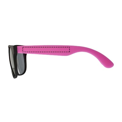 Kolorowe okulary przeciwsłoneczne Retro PFC-10034407 różowy