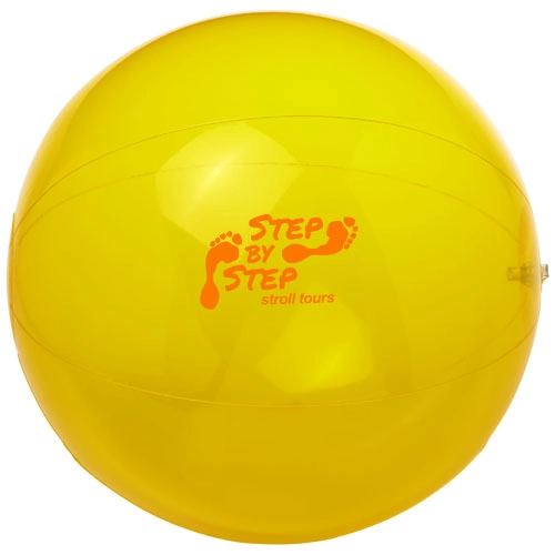 Przezroczysta piłka plażowa Ibiza PFC-10037007 żółty