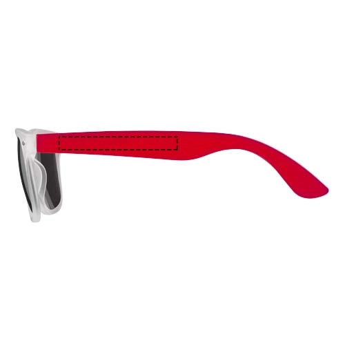 Luksusowo zaprojektowane okulary przeciwsłoneczne California PFC-10037602 czerwony
