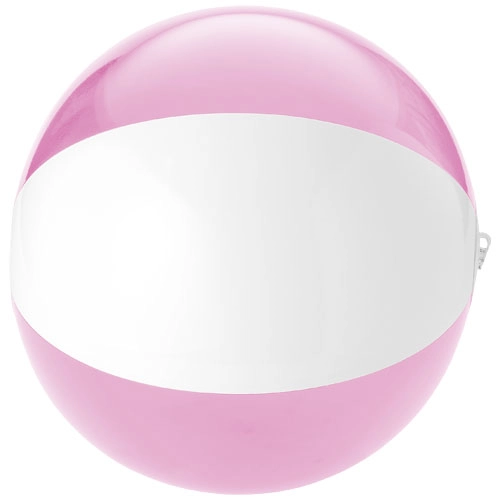 Solidna, przezroczysta piłka plażowa Bondi PFC-10039701 różowy