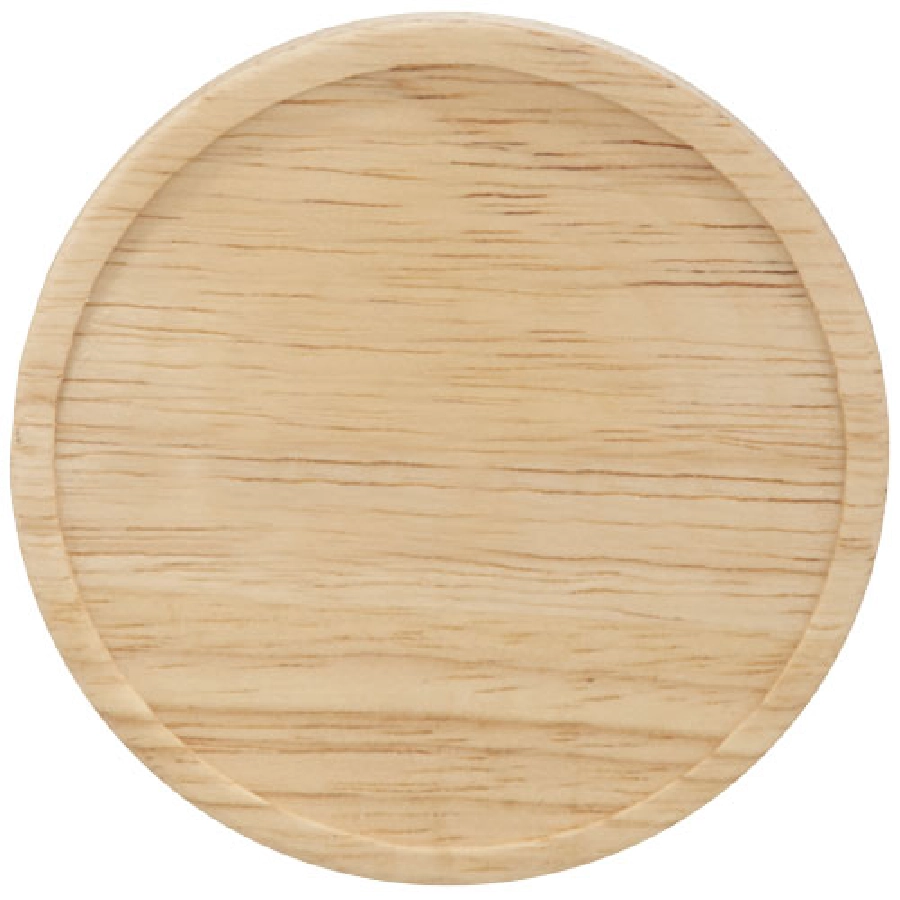 Ceramiczny kubek Hearth z drewnianym wiekiem/spodeczkiem PFC-10046600 czarny
