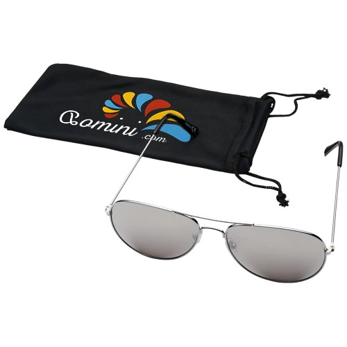 Okulary przeciwsłoneczne Aviator z lustrzanymi, kolorowymi soczewkami PFC-10060133 srebrny
