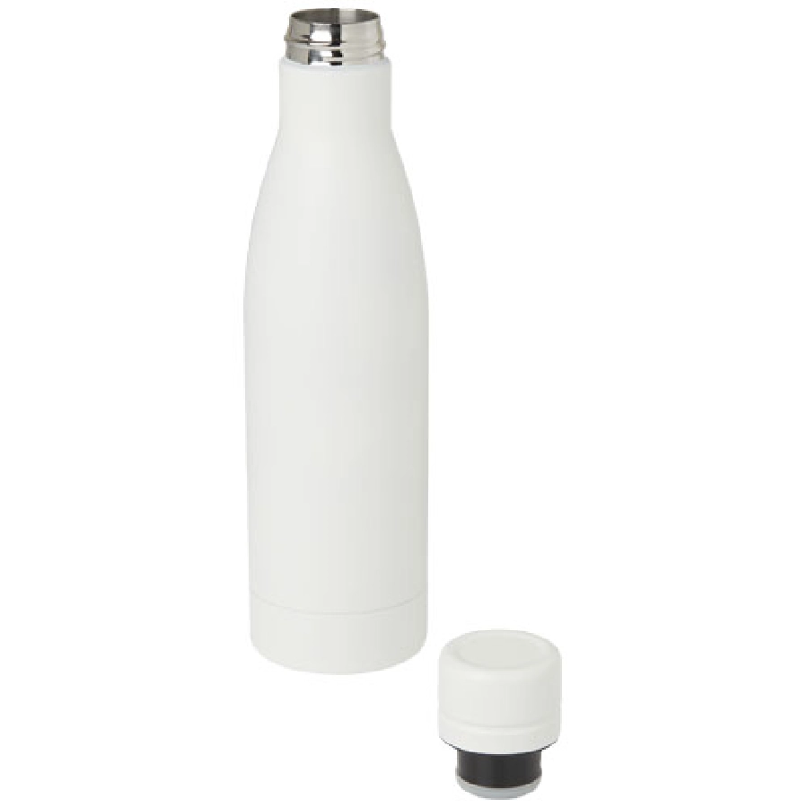 Vasa butelka ze stali nierdzwenej z recyklingu z miedzianą izolacją próżniową o pojemności 500 ml posiadająca certyfikat RCS PFC-10073601