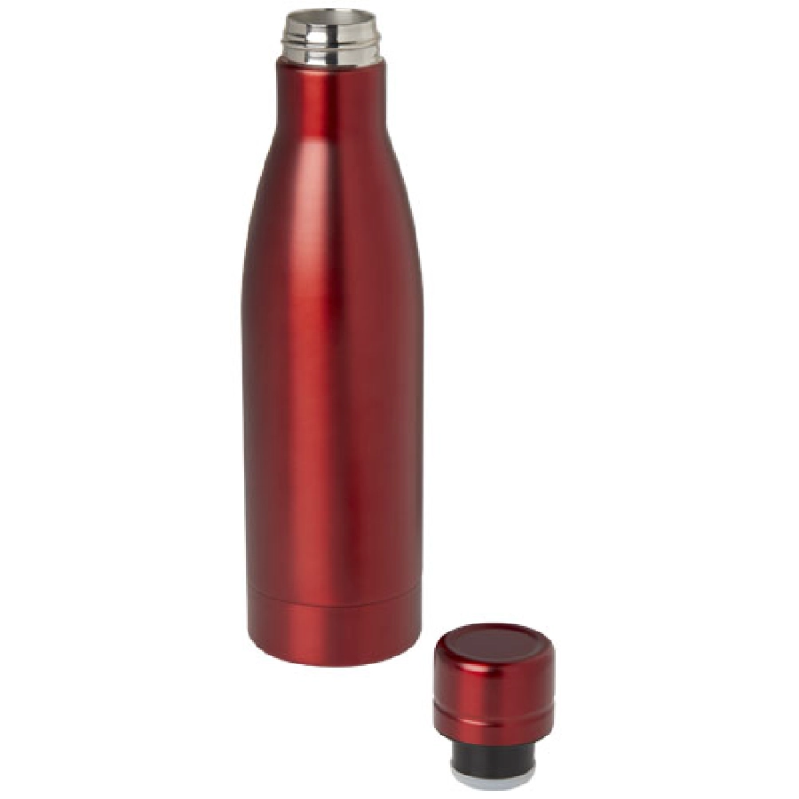 Vasa butelka ze stali nierdzwenej z recyklingu z miedzianą izolacją próżniową o pojemności 500 ml posiadająca certyfikat RCS PFC-10073621