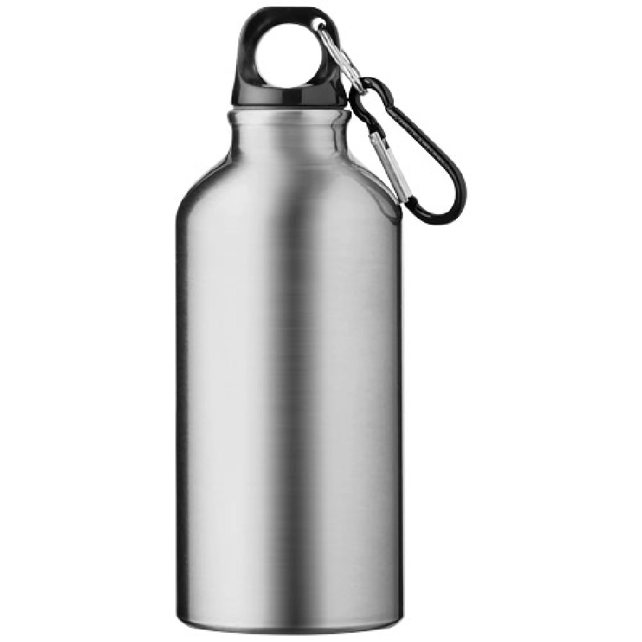 Oregon butelka na wodę z karabińczykiem wykonana z aluminium z recyklingu z certyfikatem RCS o pojemności 400 ml PFC-10073881