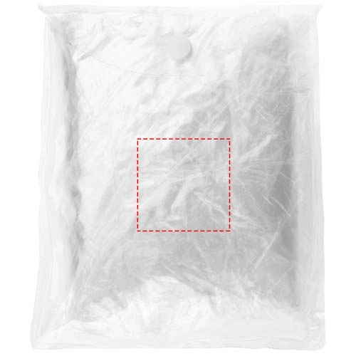 Jednorazowe ponczo przeciwdeszczowe w etui Huko PFC-10217000 biały