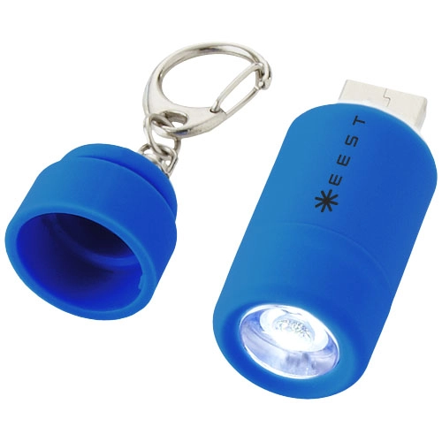 Brelok z latarką ładowany przez USB Avior PFC-10413801 niebieski