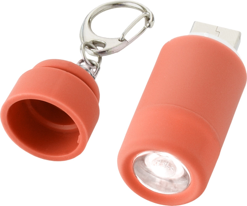 Brelok z latarką ładowany przez USB Avior PFC-10413804 czerwony