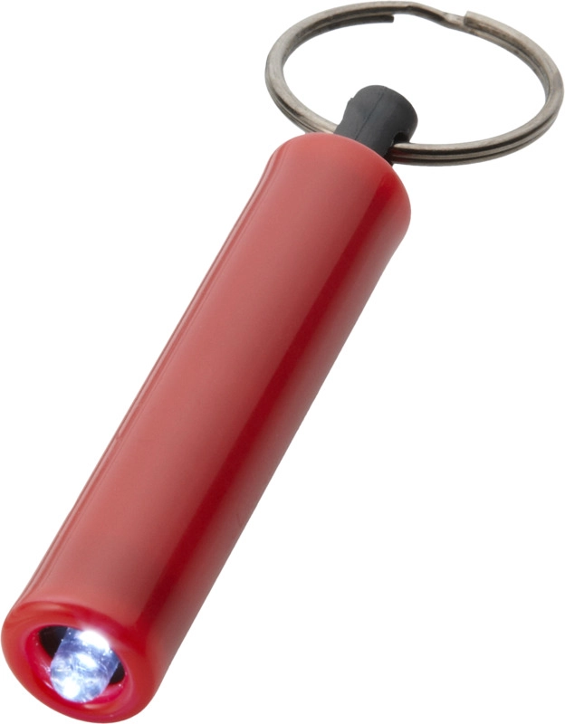 Brelok z latarką w stylu retro PFC-10416301 czerwony
