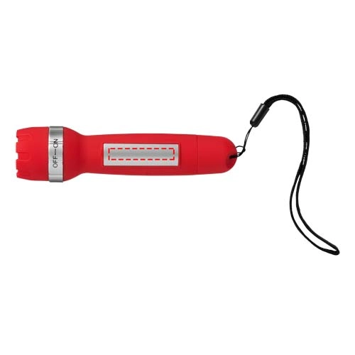 Latarka z akumulatorem ładowanym przez USB Rigel PFC-10422702 czerwony