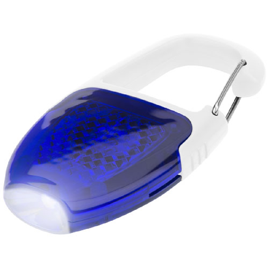 Brelok z karabińczykiem ze światełkiem LED Reflect-or PFC-10425601 biały