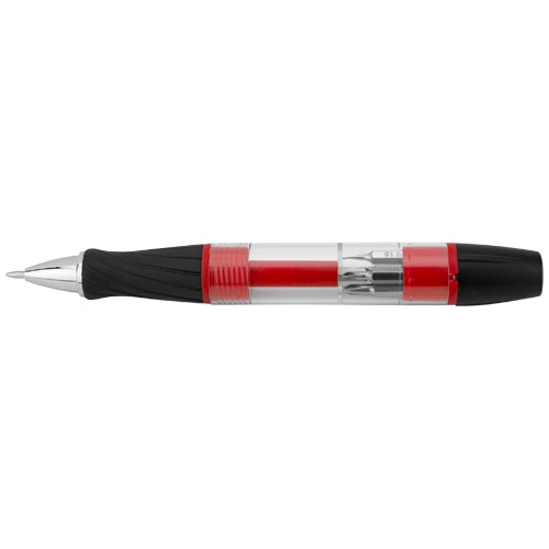 Śrubokręt z długopisem King 7 funkcji PFC-10426302 czerwony