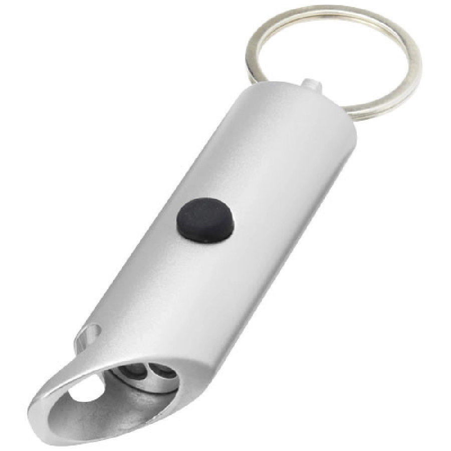 Flare latarka LED i otwieracz do butelek z łańcuchem do kluczy wykonany z aluminium IPX z recyklingu PFC-10457481