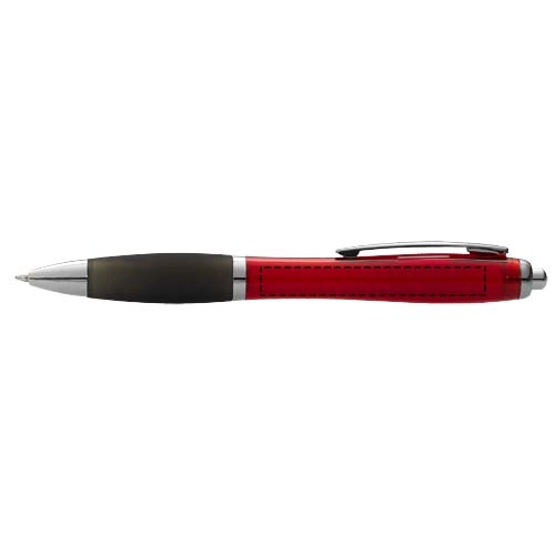Długopis z kolorowym korpusem i czarnym uchwytem Nash PFC-10615500 czerwony