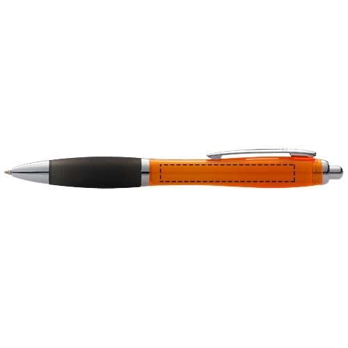 Długopis z kolorowym korpusem i czarnym uchwytem Nash PFC-10615502 pomarańczowy