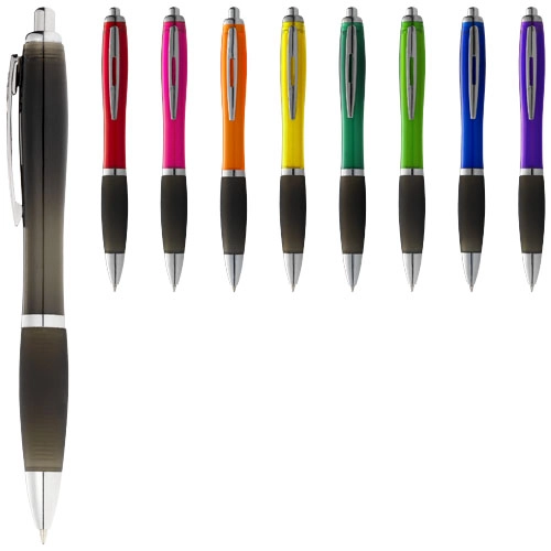 Długopis z kolorowym korpusem i czarnym uchwytem Nash PFC-10615504 niebieski