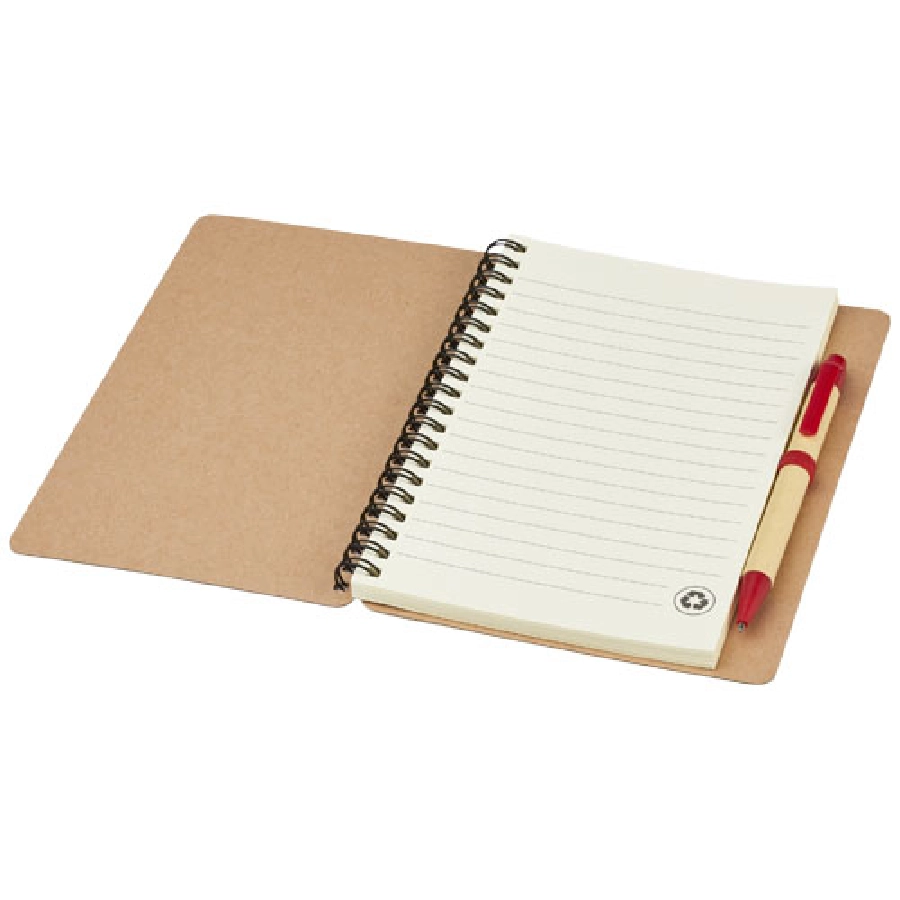 Notes z recyklingu z długopisem Priestly PFC-10626800 biały
