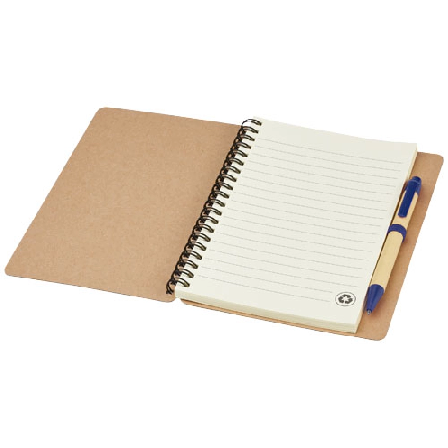 Notes z recyklingu z długopisem Priestly PFC-10626802 biały