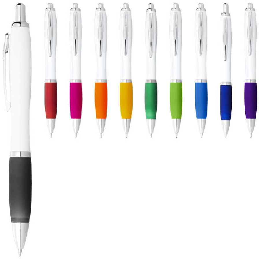 Długopis Nash czarny wkład PFC-10637102 biały