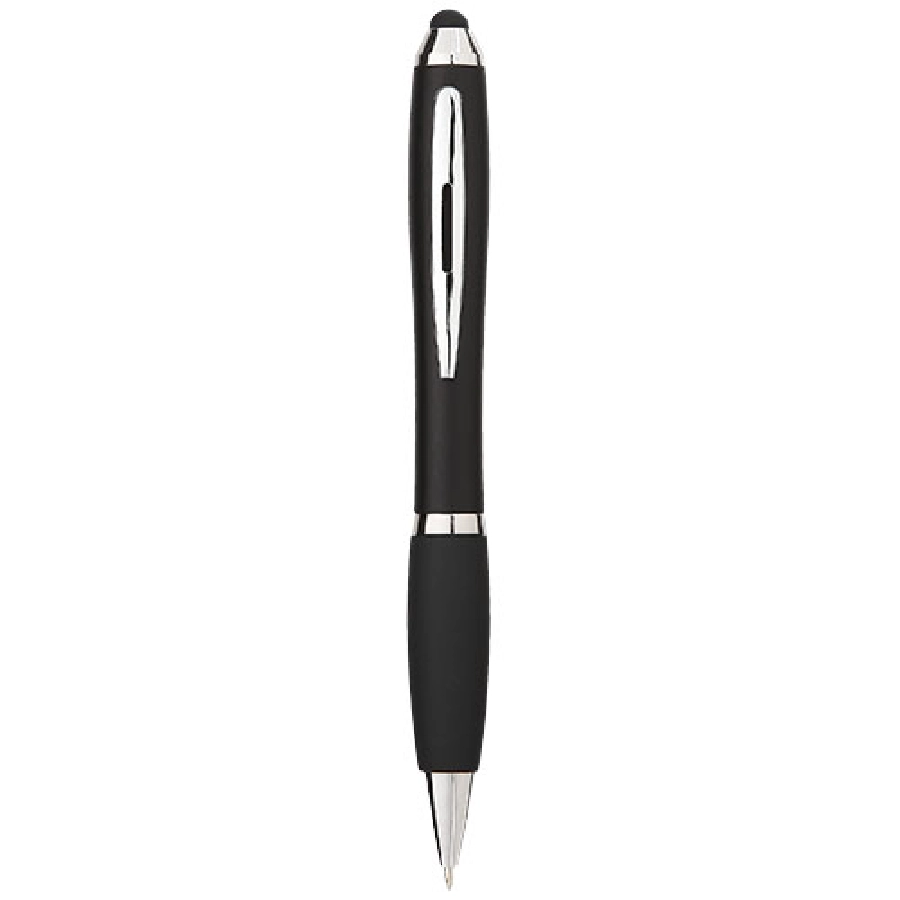 Długopis kolorowy ze stylusem i czarnym uchwytem Nash PFC-10639200 czarny
