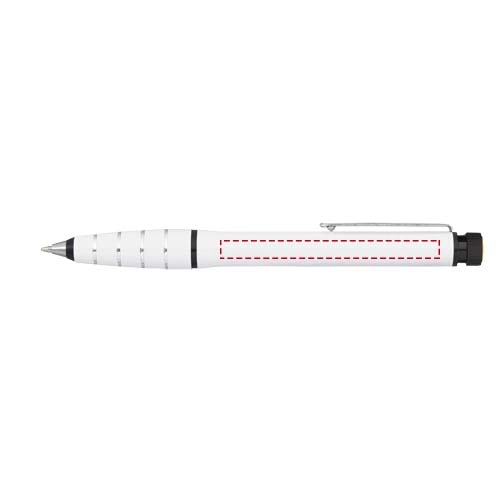 Długopis aluminiowy z zakreślaczem Jura PFC-10640502 biały