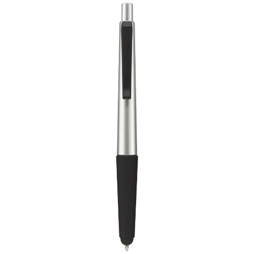 Długopis ze stylusem i miękkim uchwytem Gummy PFC-10645200 srebrny
