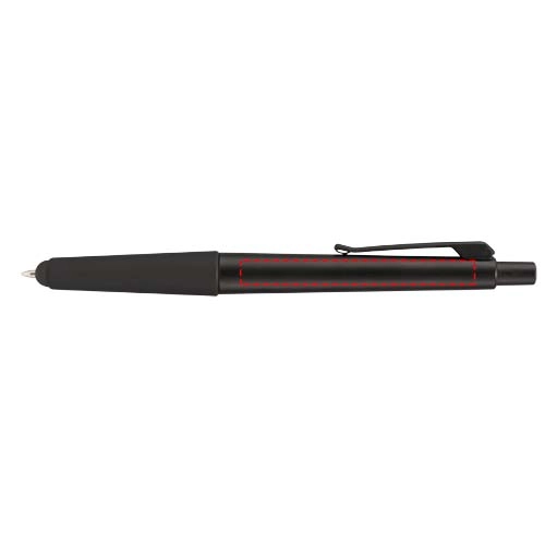 Długopis ze stylusem i miękkim uchwytem Gummy PFC-10645201 czarny