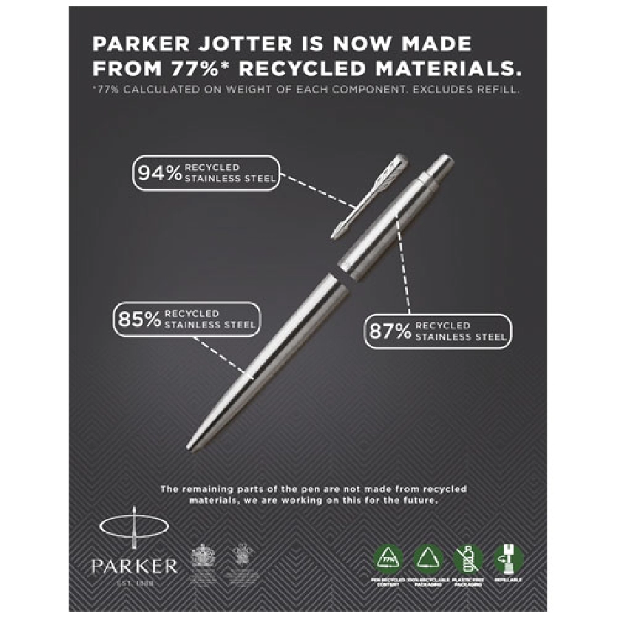 Długopis Jotter PFC-10647800 srebrny
