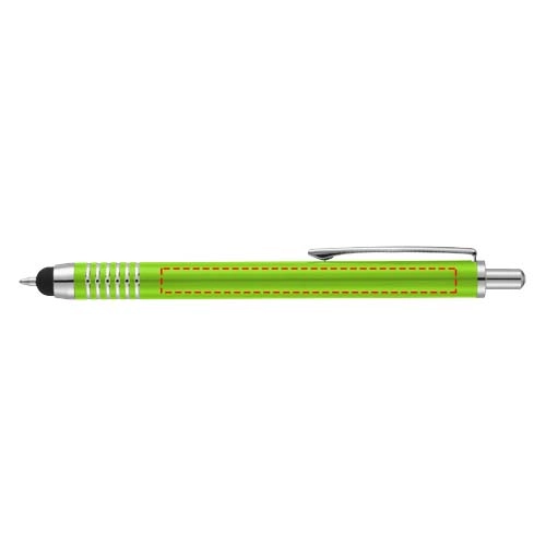 Długopis aluminiowy ze stylusem Zoe PFC-10671104 zielony