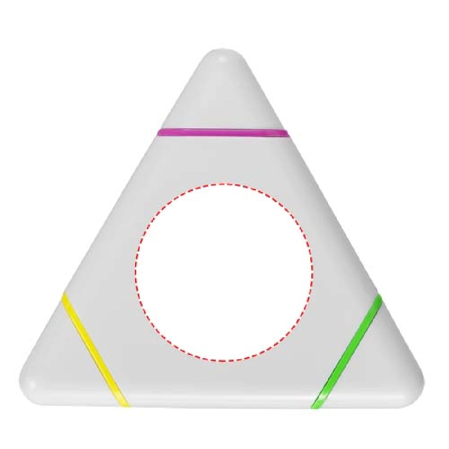 Zakreślacz trójkątny Bermudian PFC-10679001 biały