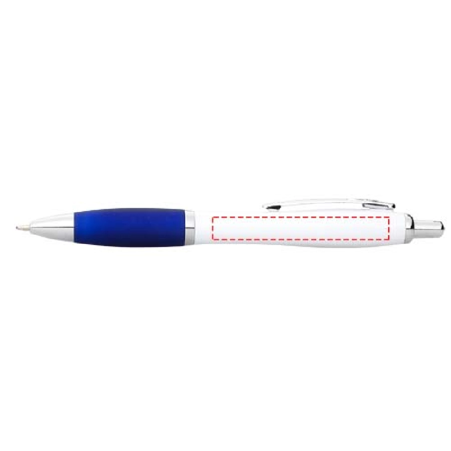 Długopis Nash z białym korpusem i kolorwym uchwytem PFC-10690000 biały