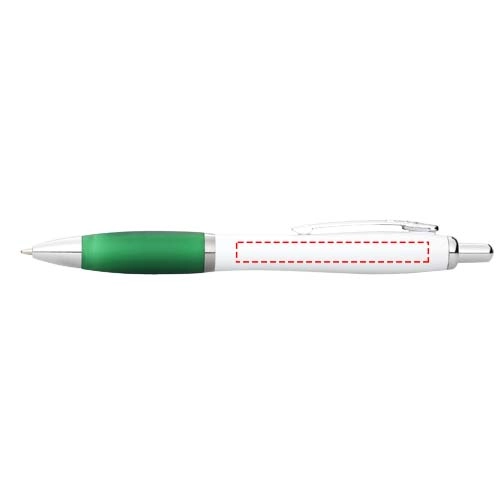 Długopis Nash z białym korpusem i kolorwym uchwytem PFC-10690001 biały