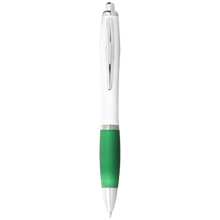 Długopis Nash z białym korpusem i kolorwym uchwytem PFC-10690001 biały
