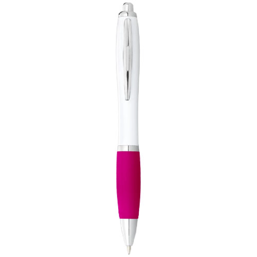 Długopis Nash z białym korpusem i kolorwym uchwytem PFC-10690007 biały