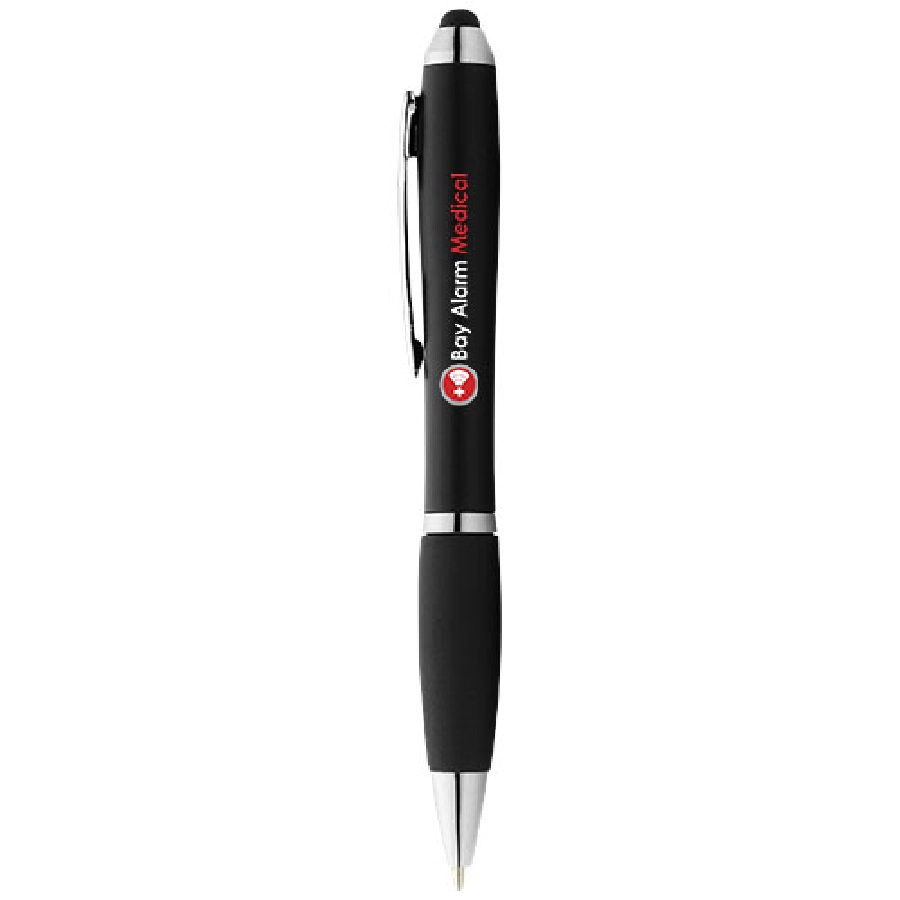 Długopis z kolorowym stylusem i czarnym uchwytem Nash PFC-10690300 czarny