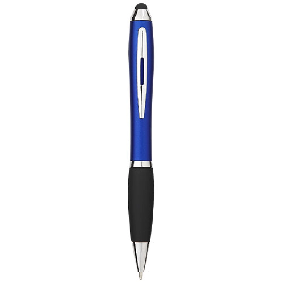 Długopis z kolorowym stylusem i czarnym uchwytem Nash PFC-10690302 niebieski
