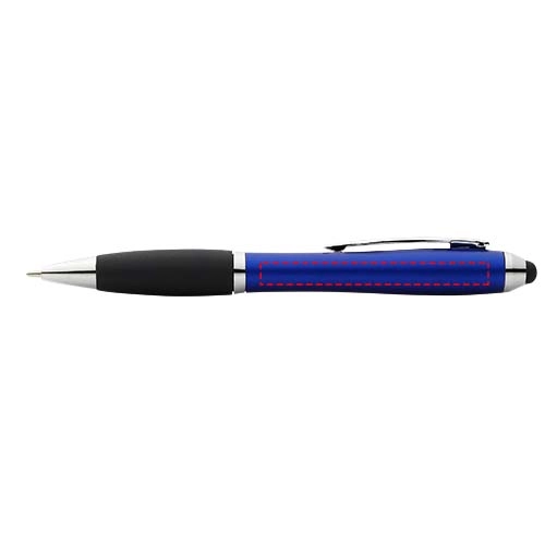 Długopis z kolorowym stylusem i czarnym uchwytem Nash PFC-10690302 niebieski